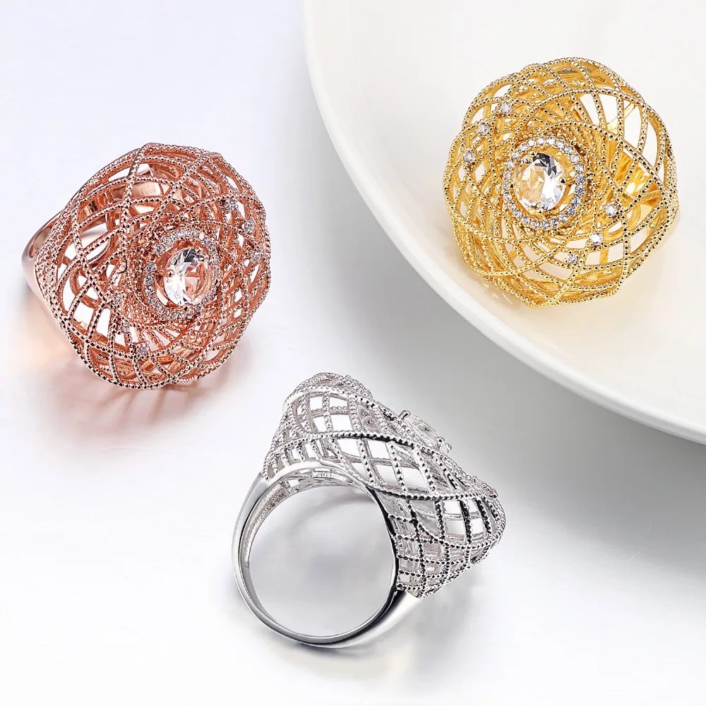 VANAXIN Jewelry Set Charms Earrings Rings Women's Favorite Shiny CZ Fashion | Украшения и аксессуары