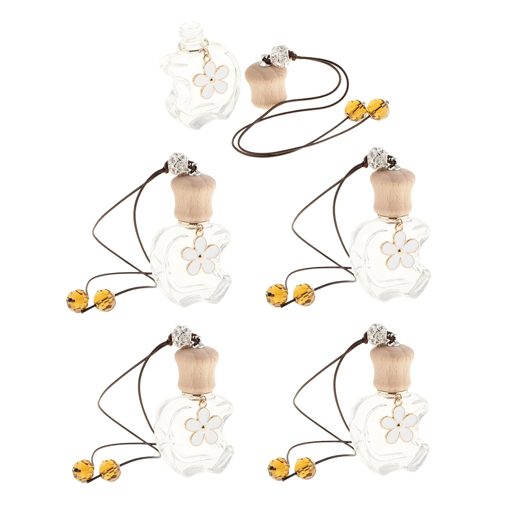 

5 Pieces Car Perfume Bottle Hanging Air Freshener 12ML Empty Bottle