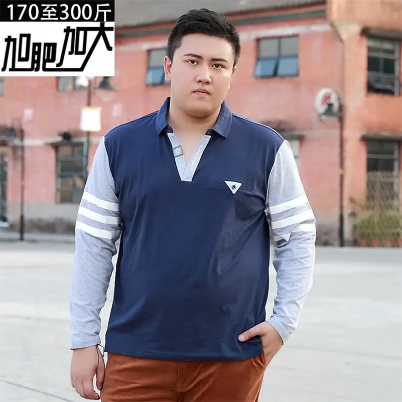 Плюс размер 10XL 8XL 6XL 5XL Для мужчин s рубашка поло бренды Мужская рубашка с длинными рукавами модные Повседневное свободного кроя, плотная ткань, вышивка поло, трикотаж для мужчин - Цвет: 2