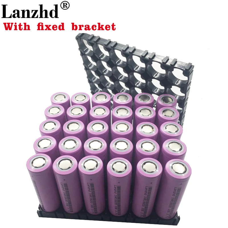 10-30PCS 18650 Batteries 3.7V Li ion 3300mAh 30A 18650VTC7 18650 battery and fixed bracket 18650 Holder with Splicing Bracket