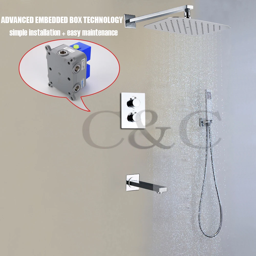 Смеситель для душа 002T 30X20TA 2S с встроенным термостатом|faucet set|shower mixer faucetshower |