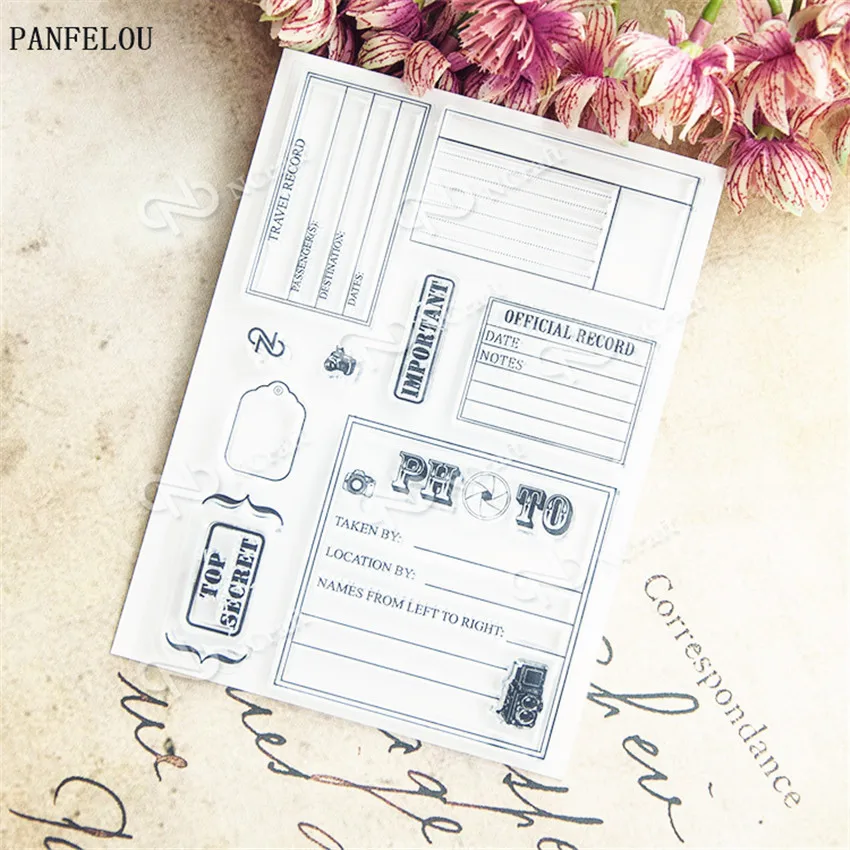 PANFELOU Sticky notes pane прозрачный силиконовый штамп/печать DIY Скрапбукинг/фотоальбом
