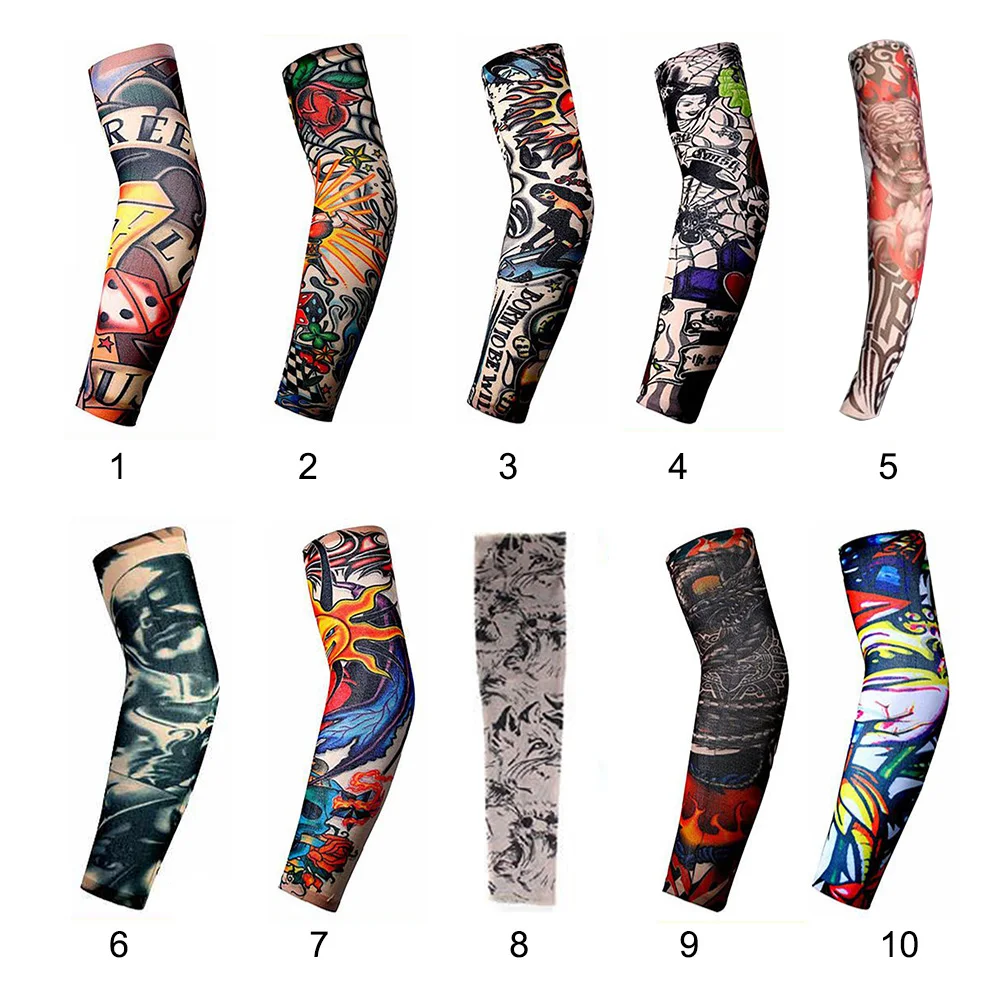 Анти солнечный свет модные мужские и женские татуировки на руку рукава ногу