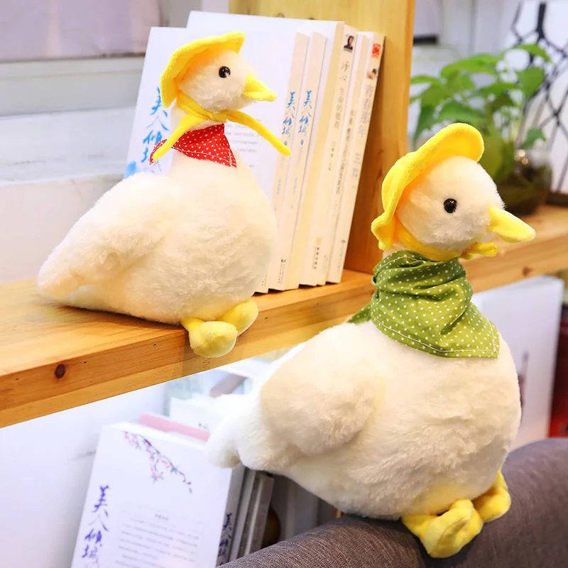 

1PC Kawaii White Duck Plush Toy Pillow Cartoon Cute Duck Stuffed Doll Soft Animal Dolls Kids Toys Birthday Gift for Children