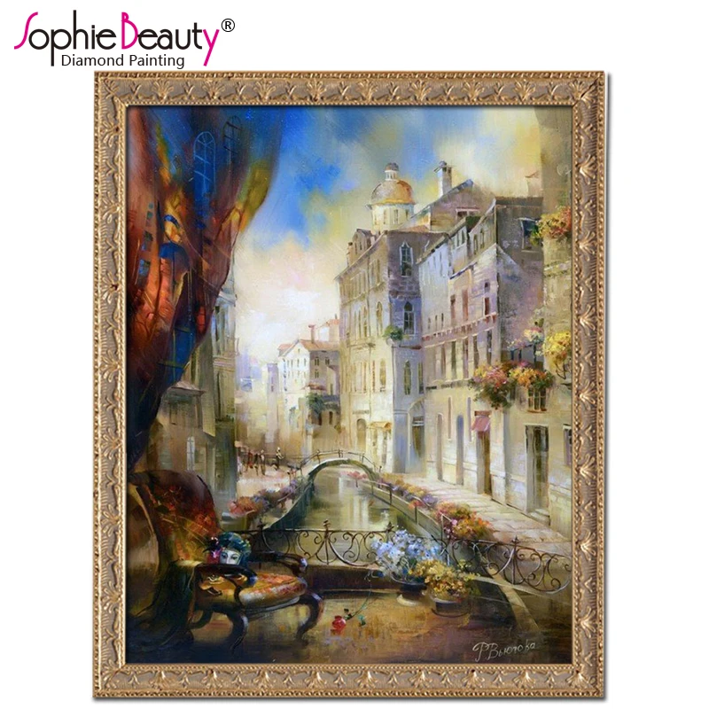 Картина из страз сделай сам Sophie Beauty вышивка крестиком мозаика бисера в спальню