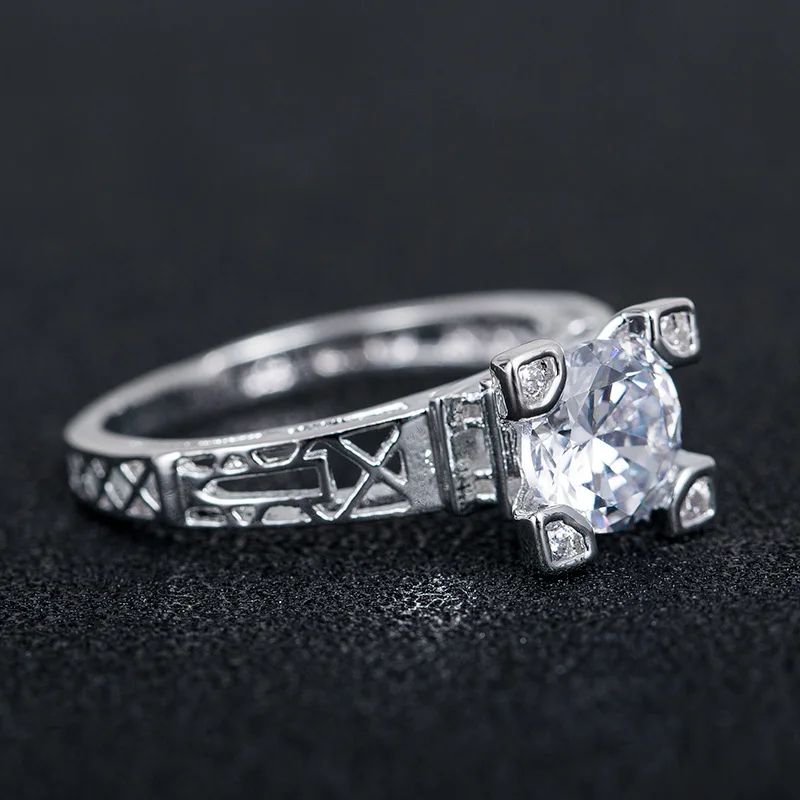 Модные украшения Кубический Кольцо из циркония для женщин Anillos Fancinating невесты