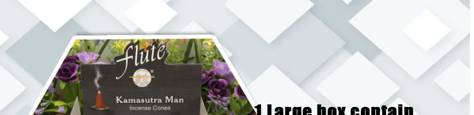Флейта 120 конусов/упаковка Kamasutra человек аромат Lax конус благовония ручной прокатки из индийского светильник ароматические благовония конусов для медитации
