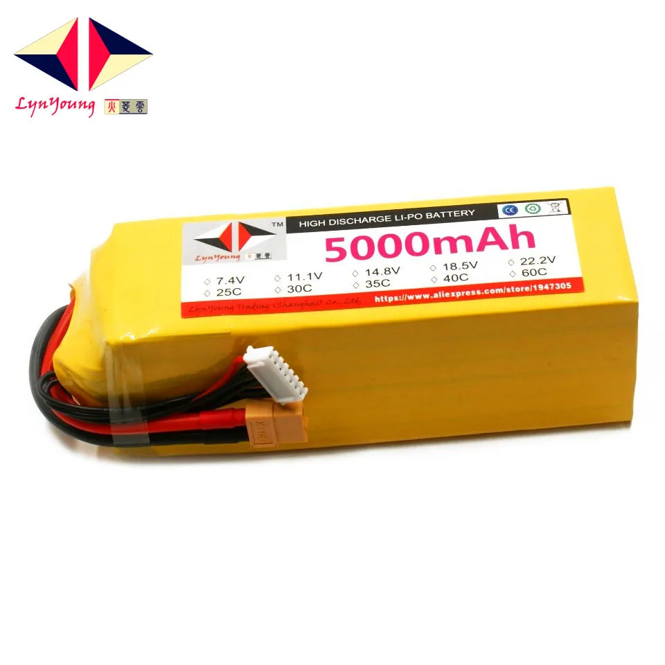 Аккумулятор HX Lipo 6S 22 2 в 5000 мАч 25C 30C 35C 40C 60C для радиоуправляемого дрона