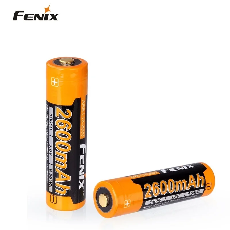 Аккумуляторная литий ионная батарея Fenix ARB L18 2600 3 6 V 18650 2600mAh|Портативные