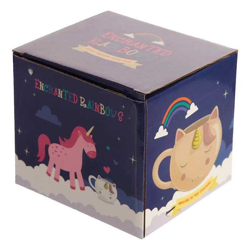 Новые чашки с единорогом милая мультяшная чашка для кофе молока керамические