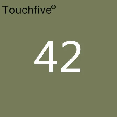 TOUCHFIVE опционально цвет соответствия искусство маркеры Кисть ручка эскиз на спиртовой основе маркеры двойная головка манга ручки для рисования товары для рукоделия - Цвет: 42
