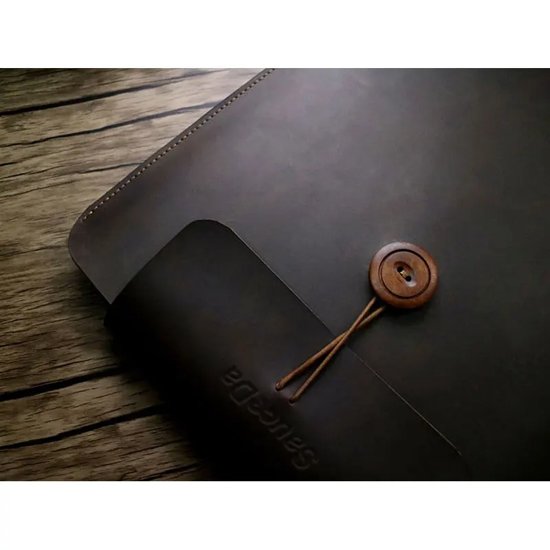 For macbook pro 13 case original Genuine Leather bag for new air 11.6 12 13.3 15.4 inch laptop with Mouse Charger pouch | Компьютеры и