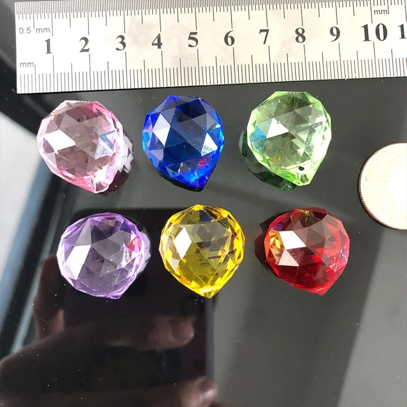 6 шт Радужный цветной кристалл люстра шар Призма Suncatcher Кристальный