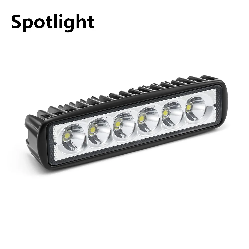 1pc spotlight Автомобильный, мотоциклетный, мотоциклетный, налобный светильник, передняя фара, рабочая противотуманная фара, точечный светильник, металлический светодиодный, 12 В, для внедорожника - Цвет: 1pc spotlight