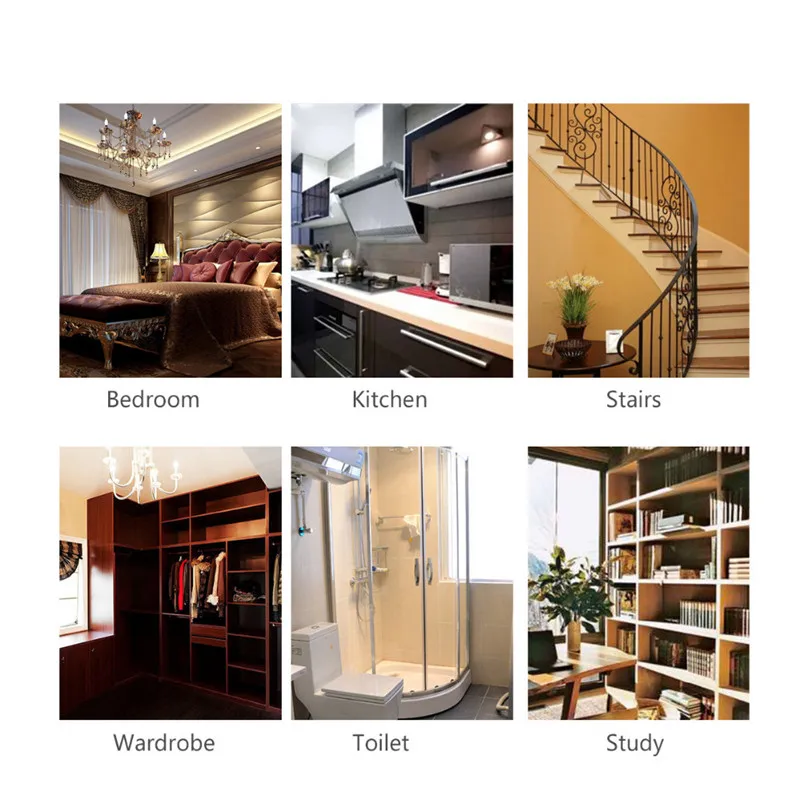 ZjRight энергосберегающий автоматический датчик движения 10LED беспроводной PIR шкаф