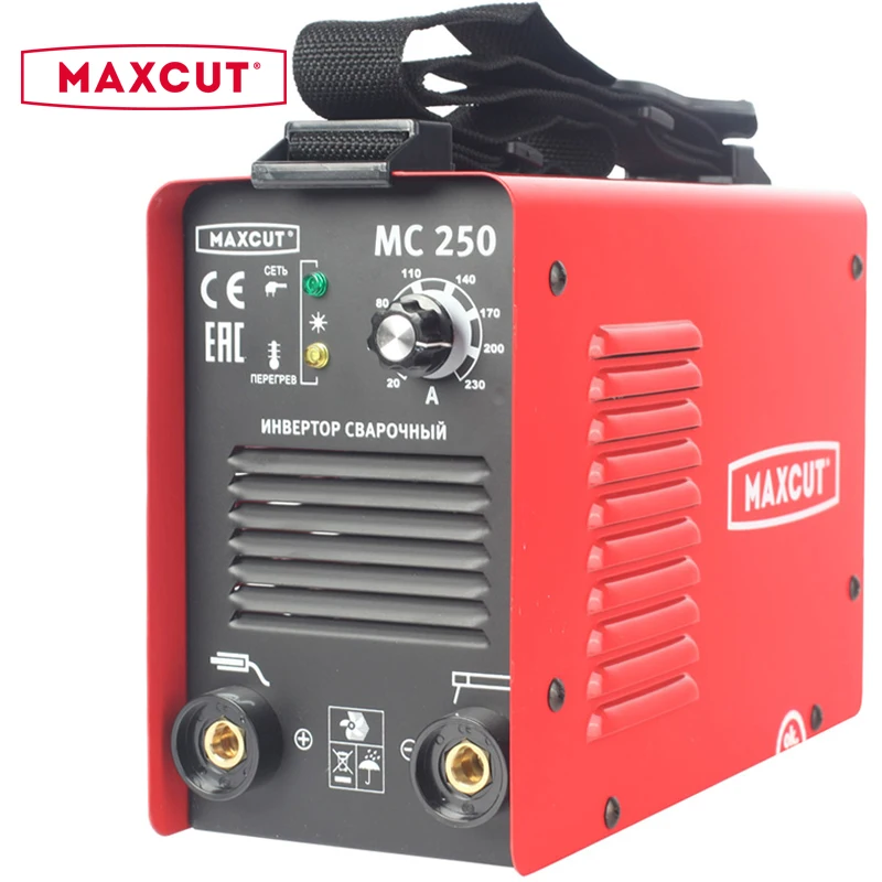 Аппарат сварочный инверторный MAXCUT MC250 (Сварочный ток 20 230 А диаметр электродов 1.6 5