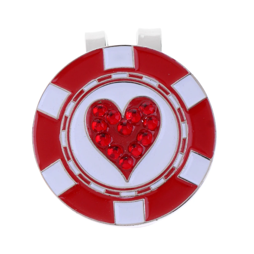 Высокое качество сплав сердце Магнитные с рисунком шляпа козырек клип мяч для