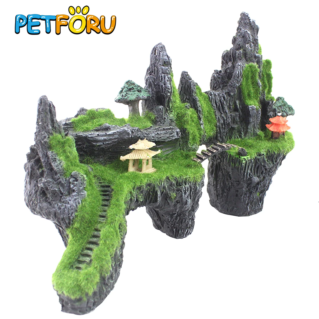 Фон для аквариума с искусственным флокированием Petforu|decorative decorative|decorative mossdecoration