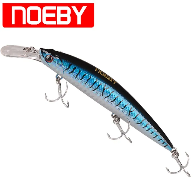 

Noeby Minnow приманки 11cm36g Sinking0.2-2,5 м VMC крючок жесткие рыболовные приманки Isca искусственный пункт Pesca Рыболовная наживка воблер типа Минноу