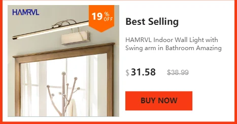 HAMRVL Мини 3 W/6 W Led акриловая настенная лампа AC85-265V 14/22/29/40 см Длинные теплые белые постельные принадлежности комнаты, гостиной, Крытый настенный светильник для дома