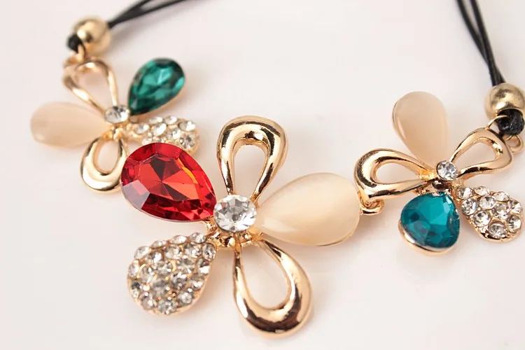 Новинка 2021 хит модная цепочка из веревки богемский цвет кристалл опал пять