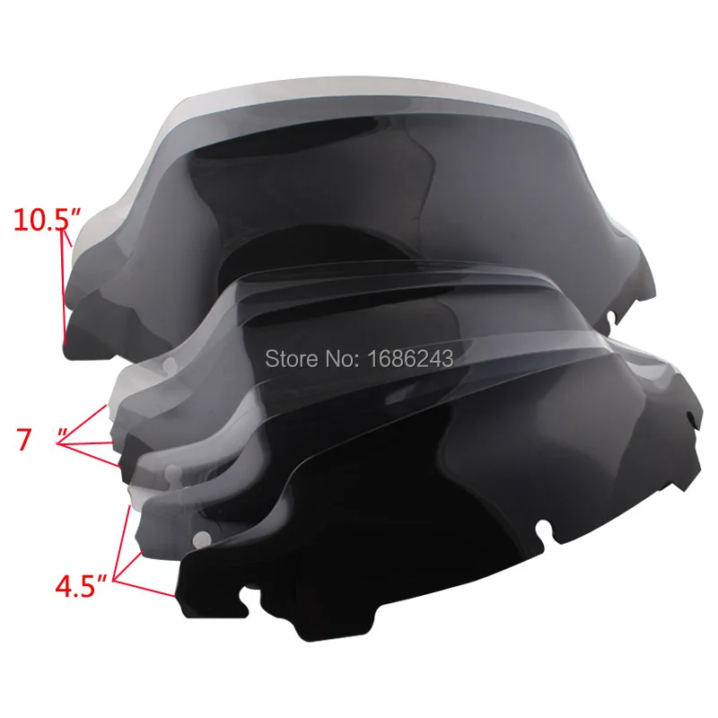 4 5 &quot7&quot 10 &quot9 дюймов волнистое лобовое стекло подходит для Harley Touring Electra Glide Street
