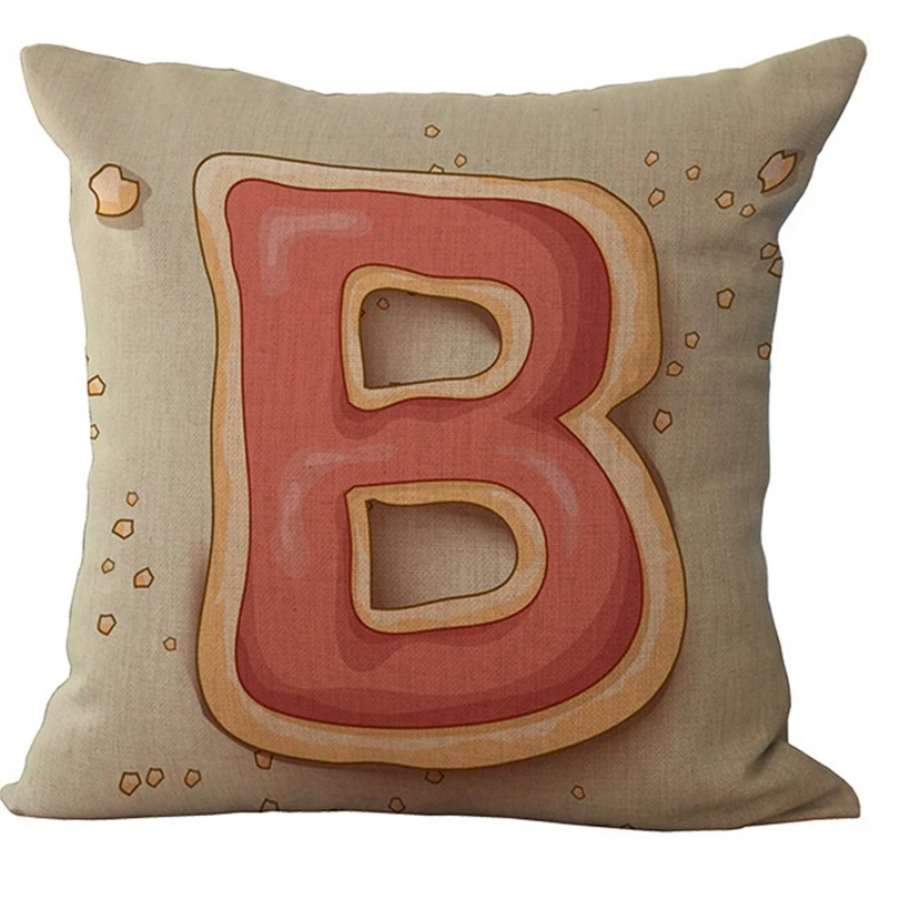 Оптовая цена 1 шт креативное письмо серии сиденье Подушка Чехол Декоративные