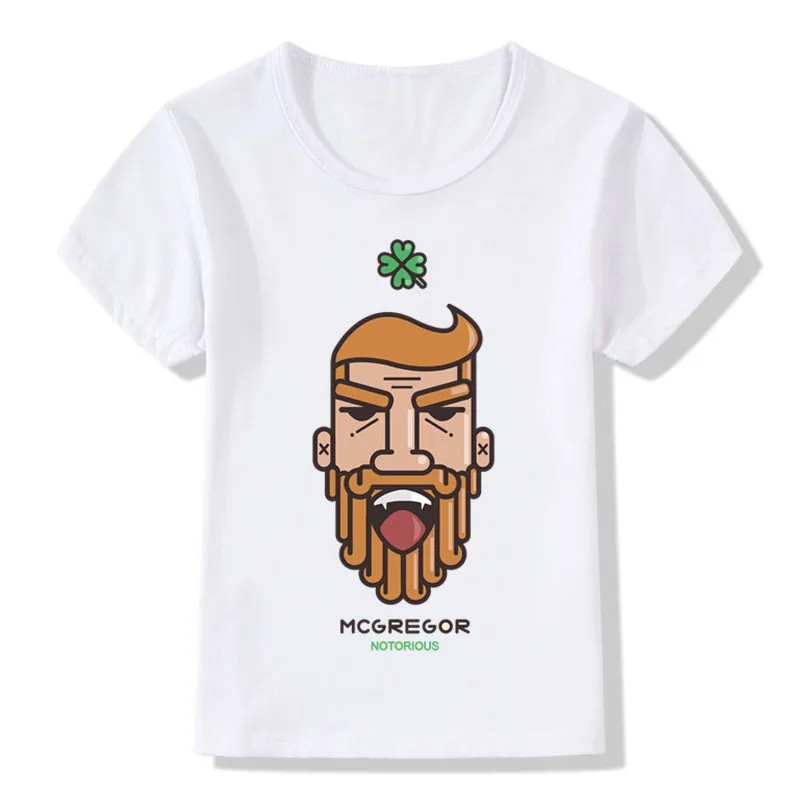 

2019 Детские футболки Conor McGregor Fuuny, детские летние топы, футболка с коротким рукавом для девочек и мальчиков, Повседневная крутая детская одежд...