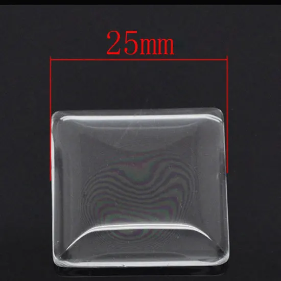 Специальное предложение 10 шт. Ясно площадь кабошон Стекло 25 мм купол Плитка