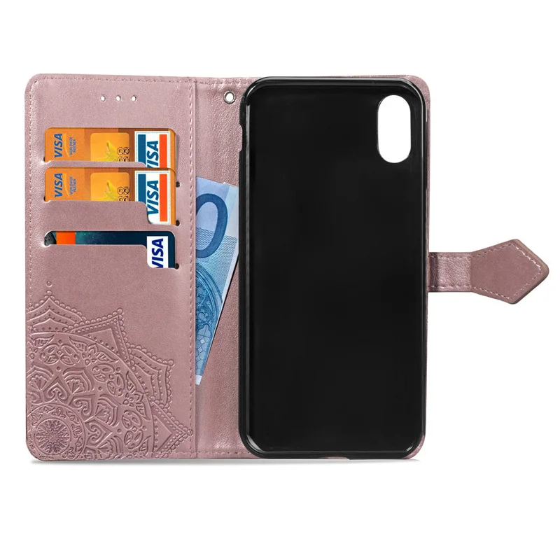 Чехол книжка из искусственной кожи с откидной крышкой Etui для Coque iphone XS Max чехол
