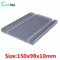 aluminum heatsink 150x98x10mm radiator heat sink cooler cooling for chip led electronic integrated circuit heat dissipation