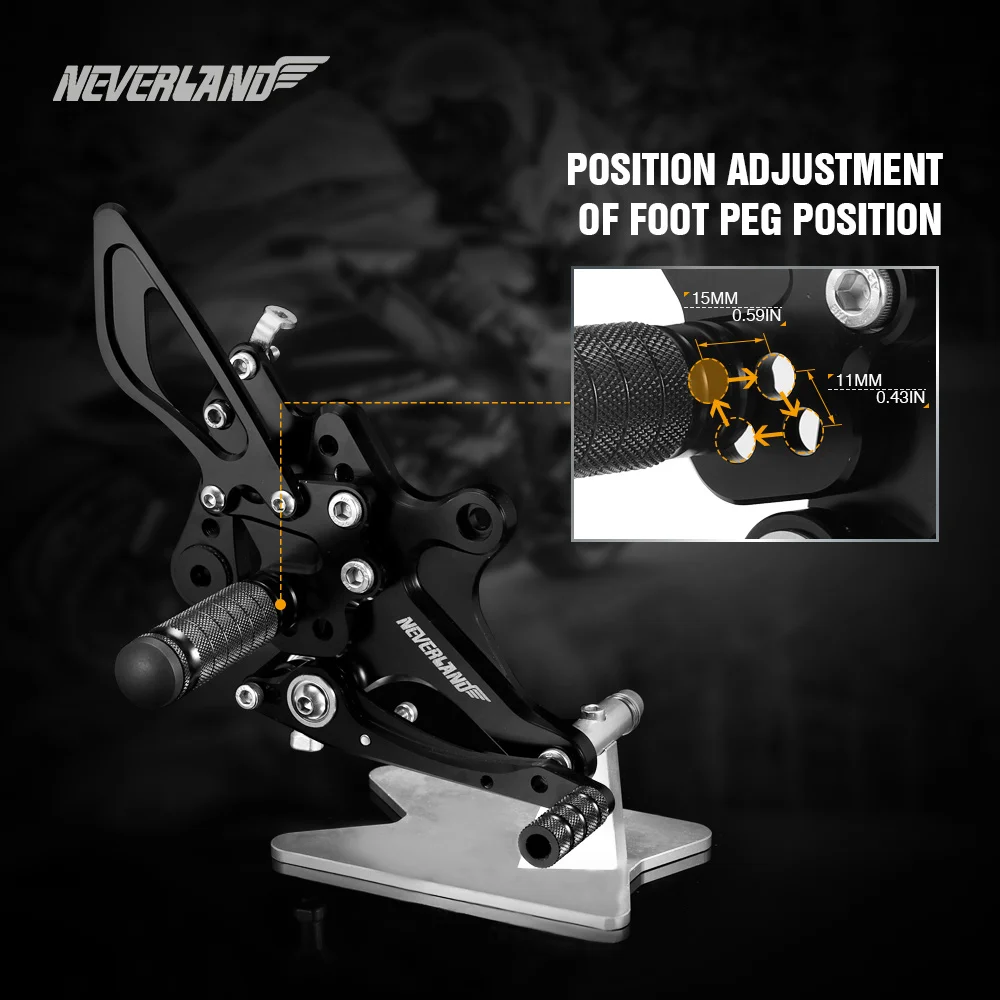 CB1000R 2008 2009 2010 2011 2012 2013 Rearset подножки мотоцикл подножки Сзади наборы для ухода за кожей ног колышки для HONDA