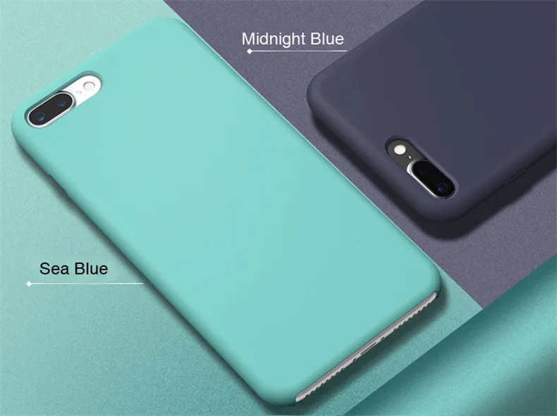 Официальные силиконовые чехлы для iPhone 7Plus 6 6S 7 8 Plus с логотипом силиконовый чехол для iPhone 10 X XR XS Max в розничной упаковке