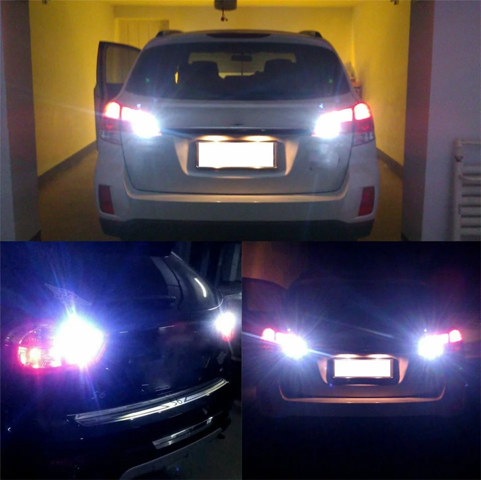 Новые 1156 ba15s P21W вел Стекло светодиодных ламп накаливания авто поворотов хвост Парковка Обратный лампа 12 V 6 цветов теплый белый