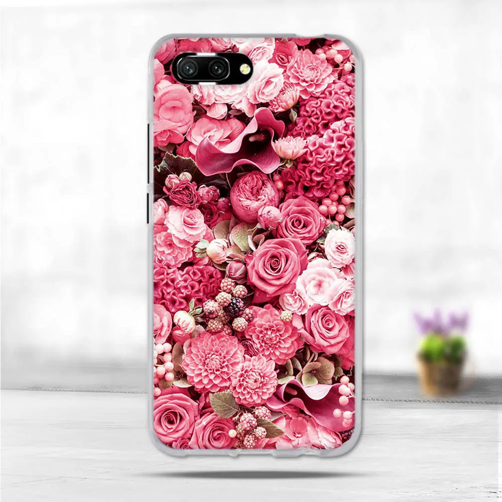 Силиконовый мягкий чехол 5 84 дюйма для Huawei Honor 10 защитный задняя крышка сумки |