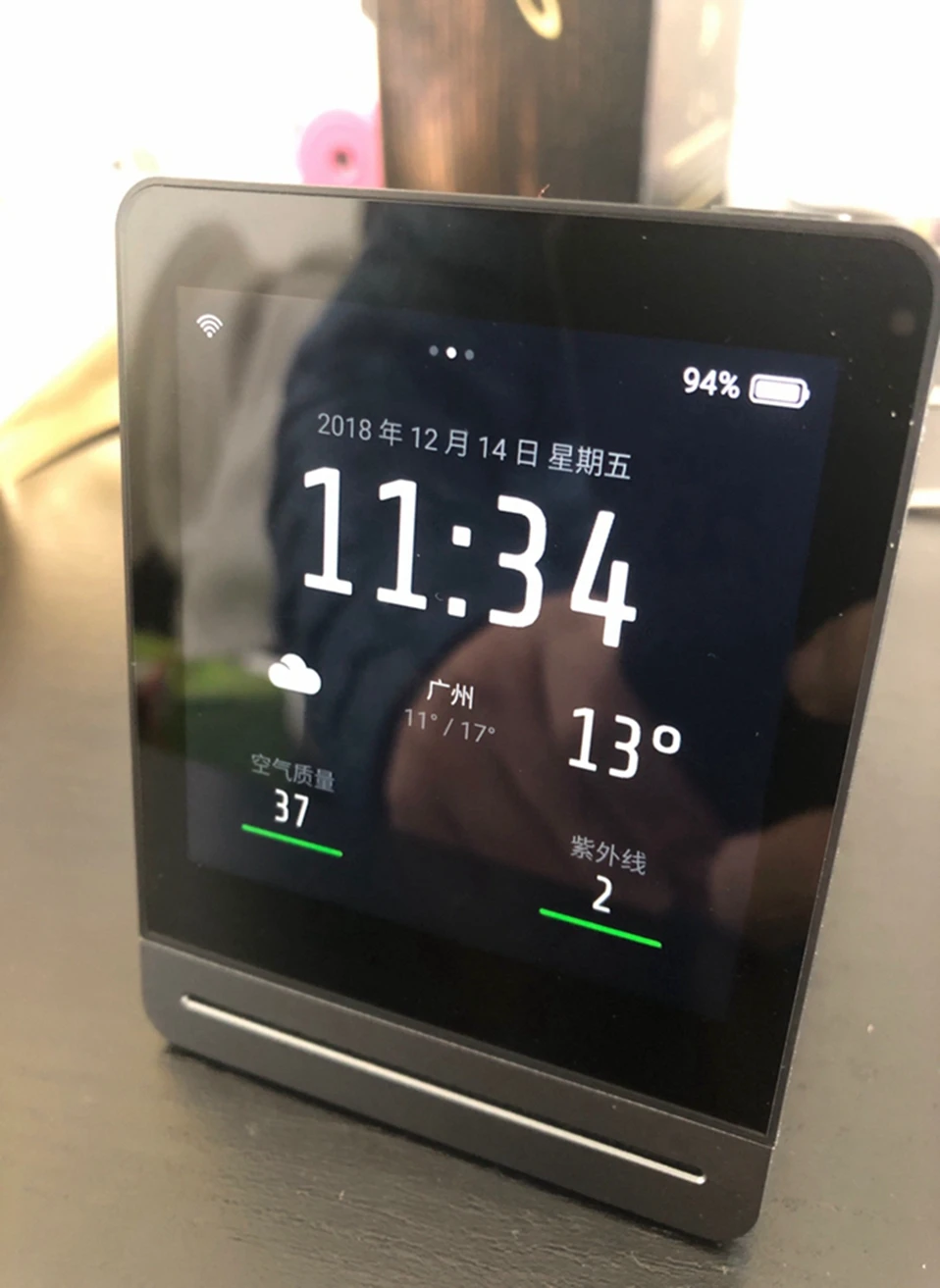 Xiaomi Clear Grass Air Detector 3,1 'ips сенсорный экран PM 2,5 комплексный внутренний наружный детектор воздуха с приложением Mijia