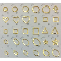 1000pcs bag gold nail art metal star round decor mix 3d rhinestones beads shiny glitter charm manicure accessories