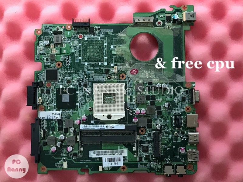 Материнская плата ноутбука MBNBP06002 DA0ZQ9MB6C0 для Acer Aspire 4738 4738Z HM55 работает|laptop mainboard|laptop