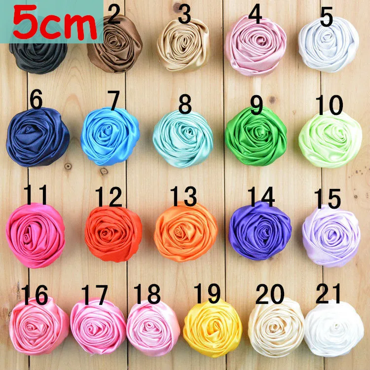 Оптовая продажа 500 шт./лот 2 дюймовые бутиковые свернутые розы Многослойные