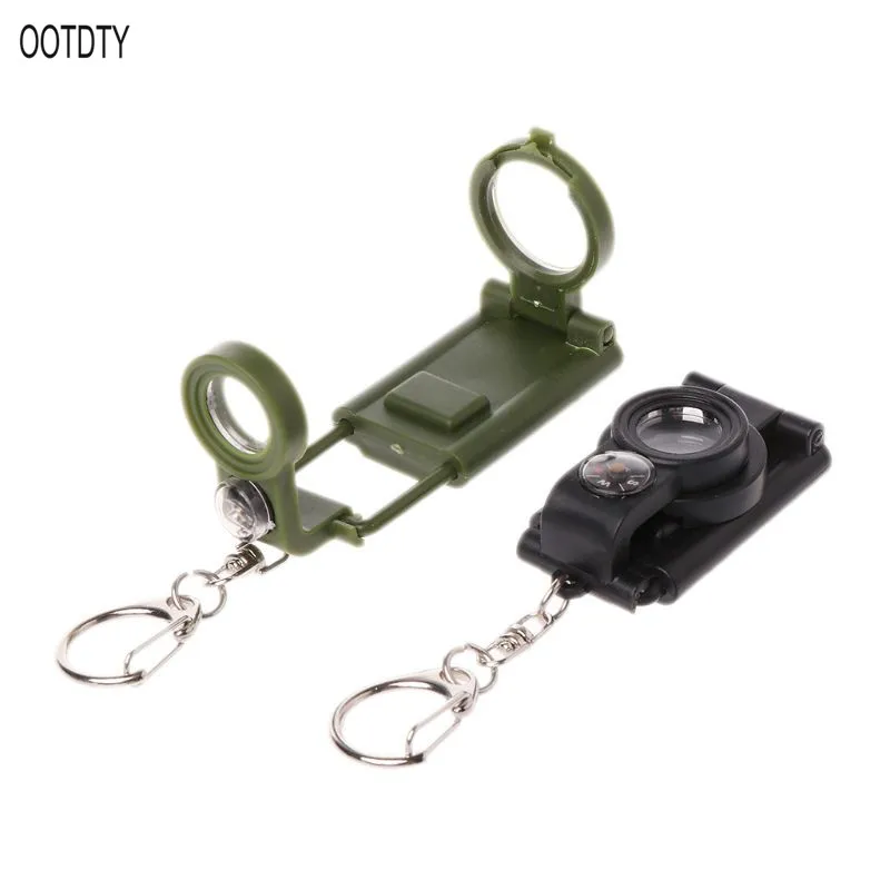 OOTDTY компас с огнями и лупами EDC детская игрушка подарок на открытом