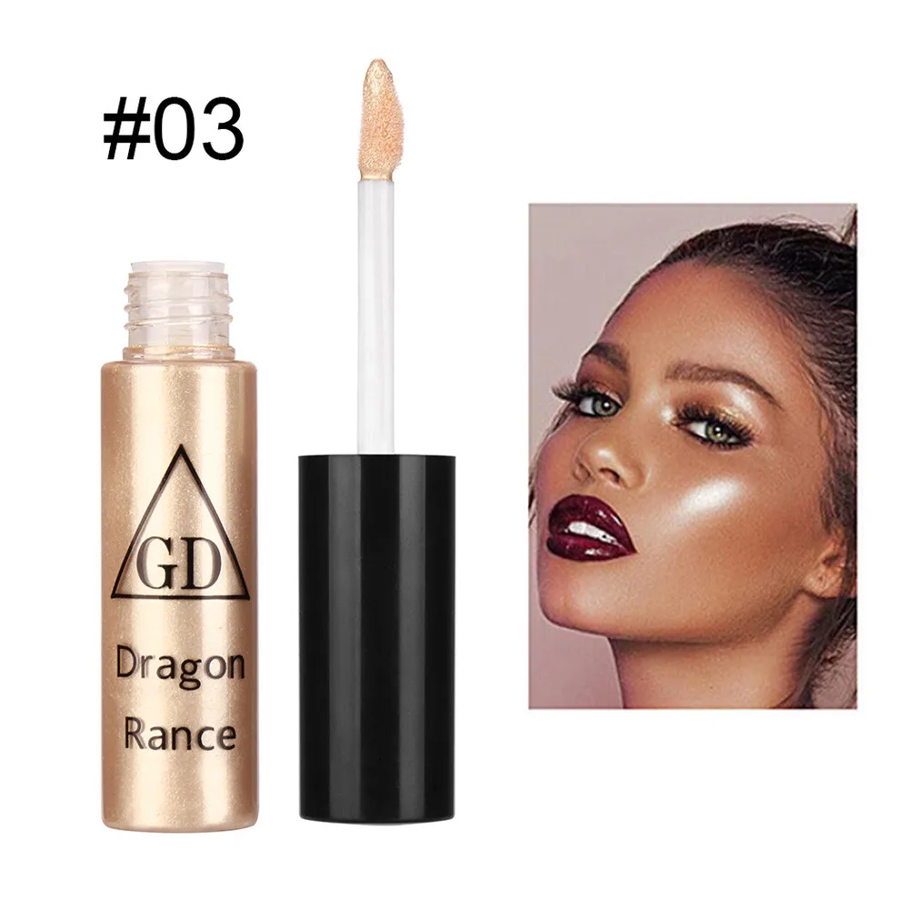 Хайлайтер для макияжа контур Осветляющий жидкий консилер блеск макияж телесный 5