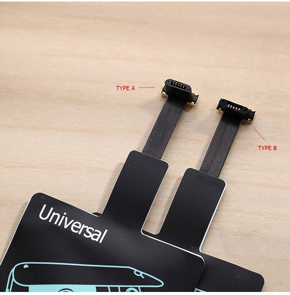 Qi Беспроводное зарядное устройство приемник для iPhone 6 7 6S Plus samsung Xiaomi Универсальный USB беспроводной ресивер зарядных устройств адаптер Micro type-C