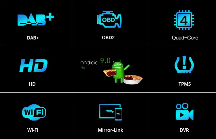 COIKA " четырехъядерный Android 9,0 система автомобиля сенсорный экран стерео для Honda Civic хэтчбек 2006-2012 с 2+ 16 Гб ram wifi SWC DVR BT