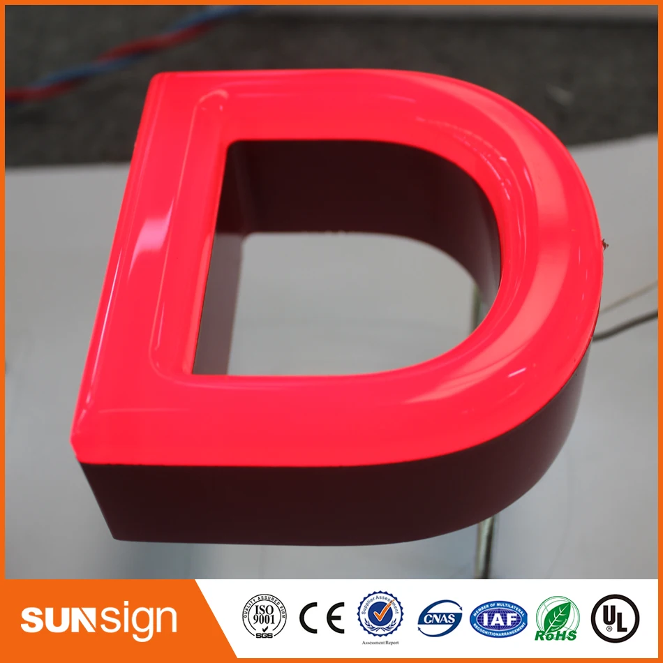 Popular design outdoor led custom frontlit letters