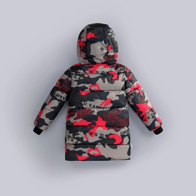 Плотная теплая Повседневная зимняя парка для маленьких мальчиков пальто Детская