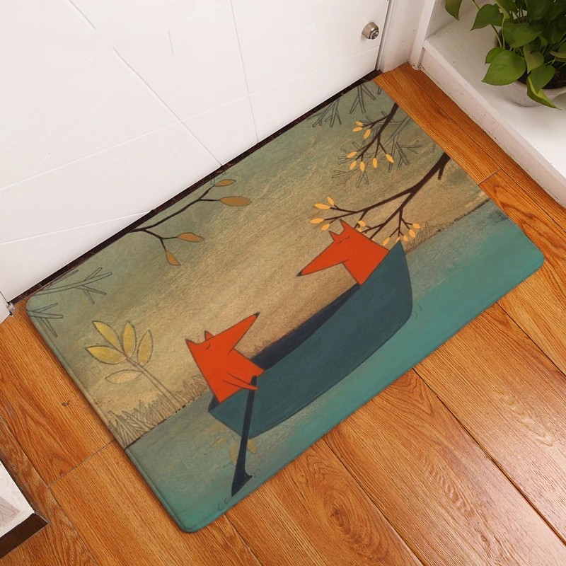 Comwarm 40*60 см фланелевые мягкие цветные ковры милый мультфильм катание на лодках