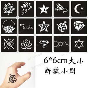 10 шт. Pro трафареты для татуировок хной трафарет для аэрографа блестящая татуировка для тела Менди