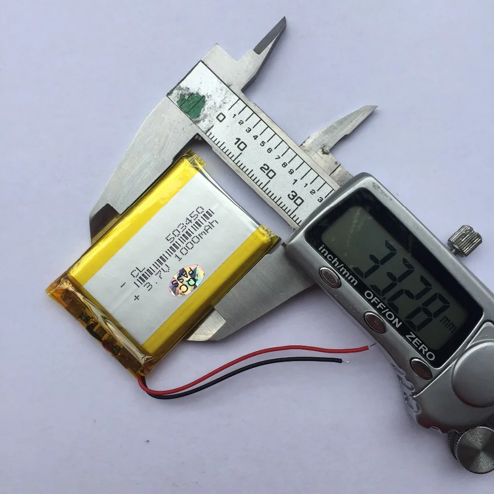 3.7V / thium polymer battery 503450 1000mah MP3 4 navigation smart meter batteries | Электроника