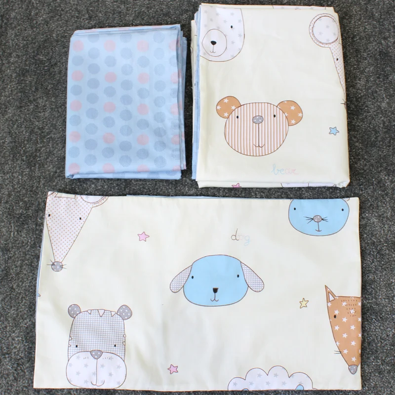 3 до 7 шт. детские постельные принадлежности набор Чистый хлопок постельное белье