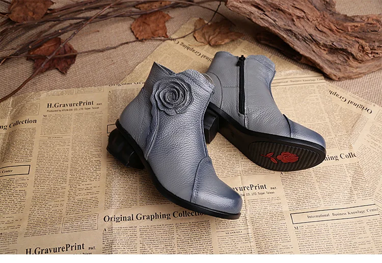 Xiuteng/высокое качество; Mujer Chaussure; женские ботинки из натуральной кожи; повседневные женские туфли-лодочки; зимние сапоги; плюшевые зимние сапоги для женщин